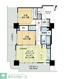 間取図画像 2LDK