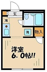KSビル 1Kの間取図画像