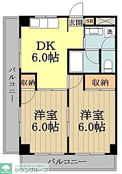 オレンジパレス 2Kの間取図画像