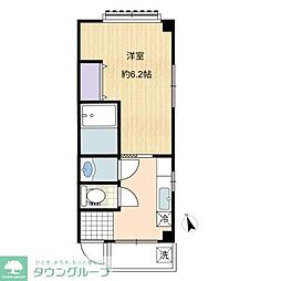 グレース狛江 1Kの間取図画像