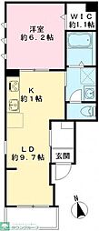 クリサンテーモNearly ZEH・IOT賃貸 1LDKの間取図画像