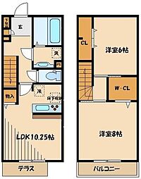 メゾン・ラマージュ 2LDKの間取図画像