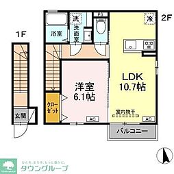 コンパセタ 1LDKの間取図画像