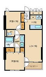 スペラール砧 2LDKの間取図画像