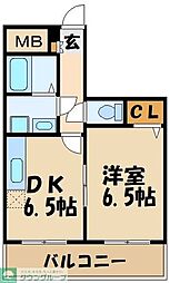 ヴィラ・フロレスタ 1DKの間取図画像