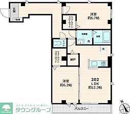 Marin・H(Nearly ZEH賃貸) 2LDKの間取図画像