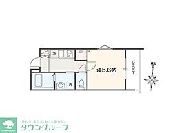 MELLAS南多摩 1Kの間取図画像