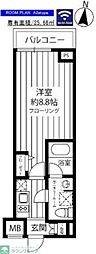 ステージファースト府中 1Kの間取図画像
