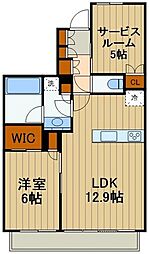 JR総武線 市川駅 徒歩6分の賃貸マンション 12階1SLDKの間取り