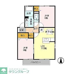 間取図画像 2LDK