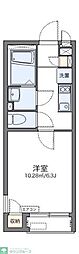 レオネクストレセーナ 1Kの間取図画像