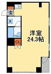 ウィン船橋 ワンルームの間取図画像