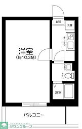 (仮称)船橋市宮本1丁目計画 1Kの間取図画像