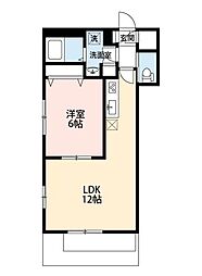 メゾンソレイユ 1LDKの間取図画像