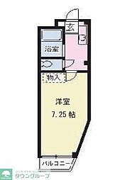 ルラール津田沼 1Kの間取図画像