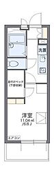 レオパレスラピス 1Kの間取図画像