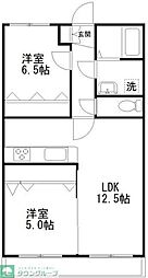 グランピリエ 2LDKの間取図画像