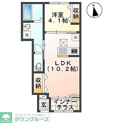 Re:Spring Natsumi 1LDKの間取図画像