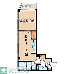Beetle 1DKの間取図画像