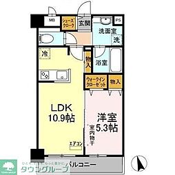 LUMIERE 1LDKの間取図画像