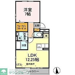サニーコート 1LDKの間取図画像