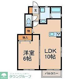 ル・クレール 1LDKの間取図画像