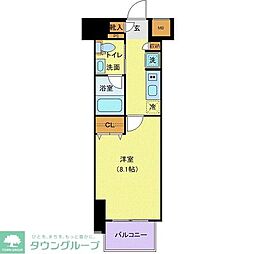 東京メトロ丸ノ内線 新大塚駅 徒歩6分の賃貸マンション 2階1Kの間取り