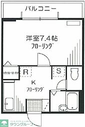 アチェーロ中村橋 3階1Kの間取り