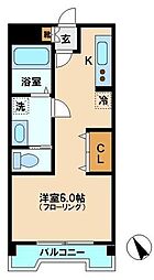 ライブリー池袋 4階1DKの間取り