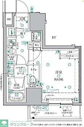 クレイシアＩＤＺ板橋本町アーバンレジデンス 4階1Kの間取り