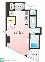 東京メトロ有楽町線 東池袋駅 徒歩5分の賃貸マンション 3階ワンルームの間取り
