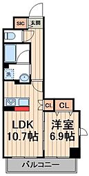 間取図画像 1LDK