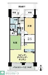 パーク・エステート上板橋 2SLDKの間取図画像