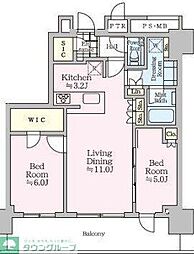 ザ・タワー十条 2804 28階3LDKの間取り