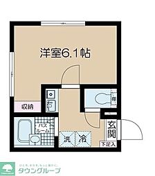 フェリーチェ小竹向原 1Kの間取図画像