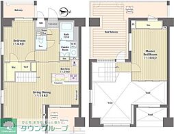 トーク西池袋ウェルフォート 2LDKの間取図画像