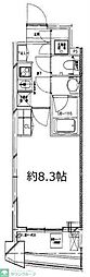 S-FORT中板橋 1Kの間取図画像