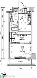 ARCOBALENO HASUNEII 1LDKの間取図画像