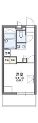 レオパレスレインボー 1Kの間取図画像