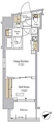 URBANEX駒込 1DKの間取図画像