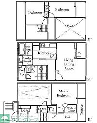 プレミアガーデン本郷 3LDKの間取図画像