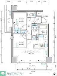 パークアクシス池袋イースト 2LDKの間取図画像
