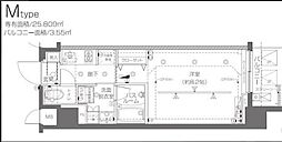 ZOOM大塚 1Kの間取図画像
