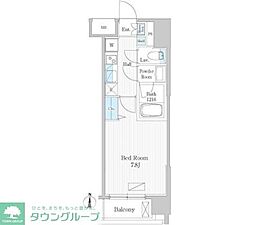 UPPERFIELDWOOD 1Kの間取図画像