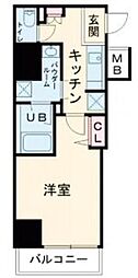 SKYCOURT板橋本町2 1Kの間取図画像