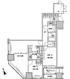 ウエストパークタワー池袋 2LDKの間取図画像