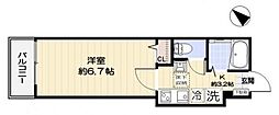 ステラ成増 1Kの間取図画像