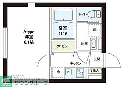 レピュア練馬レジデンス 1Kの間取図画像