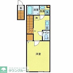 ＭＱｕａｒｔｏ豊四季 2階1Kの間取り