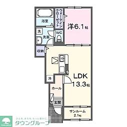 間取図画像 1LDK